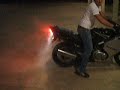 Suzuki 500 burnout