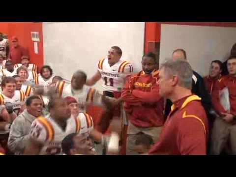 Paul Rhoads - Watch head coach Paul Rhoads and the Iowa State football team celebrate in the lockerroom after ISU's 9-7 win over Nebraska in Lincoln.