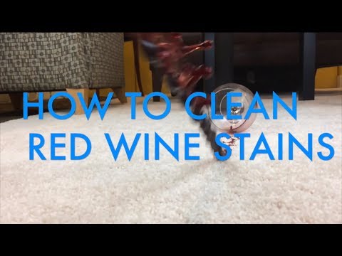 how to remove red wine from carpet