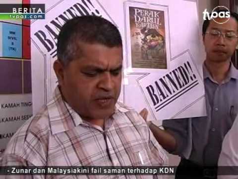 Zunar dan Malaysiakini fail saman terhadap KDN