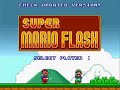 First level in Super Mario Flash Level Editor