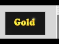 Photoshop cs4 or cs5 Tutorial: Create Shiny Gold Text