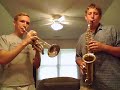 my brother and i playing this old jazz standard by nat adderly