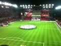Standard Liege - Olympiakos: Teams Entrance and Fans 04/11/09