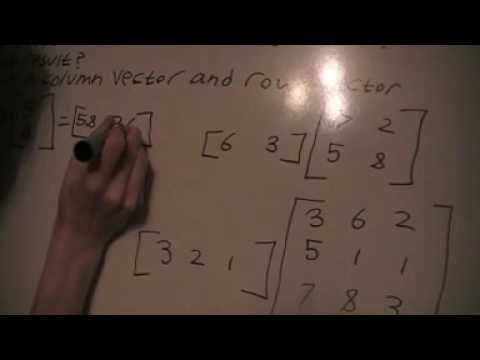 how to multiply matrix with vector