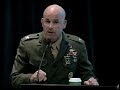 decorated veterans of the second battle of fallujah in 2004 recall their experience in the toughest battle of operation iraqi freedom. featuring silver star recipient and medal of honor nominee david bellavia and navy cross recipient jeremiah workman. moderated by u.s. marine corps col. willy buhl.  american veterans center 10th annual confernece - november 10, 2007.
