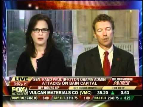 Sen. Rand Paul On Fox Business Channel - 05/23/12