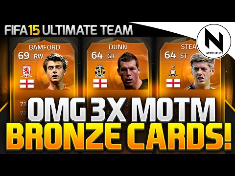 OMFG! 2 BRONZE MOTM CARDS!! - FIFA 15