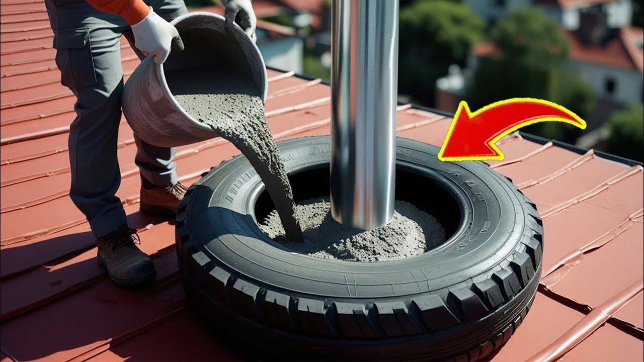 Amazing inventions of a 60-year-old plumber! 7 free ideas from old tires and cement