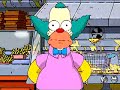 Krusty muestra su hamburguesa