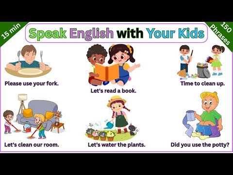 150 Easy English Phrases for Beginners | Speak With Your kids | Basic English Sentences for Kids