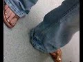 Candid flipflops teen painted toes heels 2