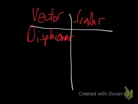 how to distinguish between scalar and vector quantities