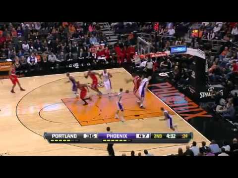 Wesley Matthews to Meyers Leonard alley oop dunk