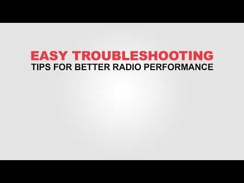 how to troubleshoot two way radios