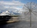 FUENTE CON ARCO IRIS, EN VAONCOUVER CANAD�.