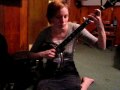 a wonderfully crooked clawhammer tune from dwight diller, played in the order of ababcdb (repeat until madness ensues.)
my friend and bandmate chad ashworth taught me this.  he's a wonderful picker: http://www.myspace.com/flophousesb
