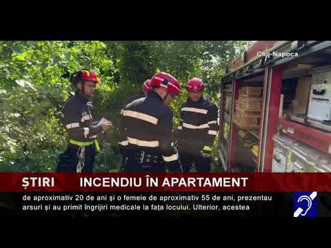 Incendiu în apartament