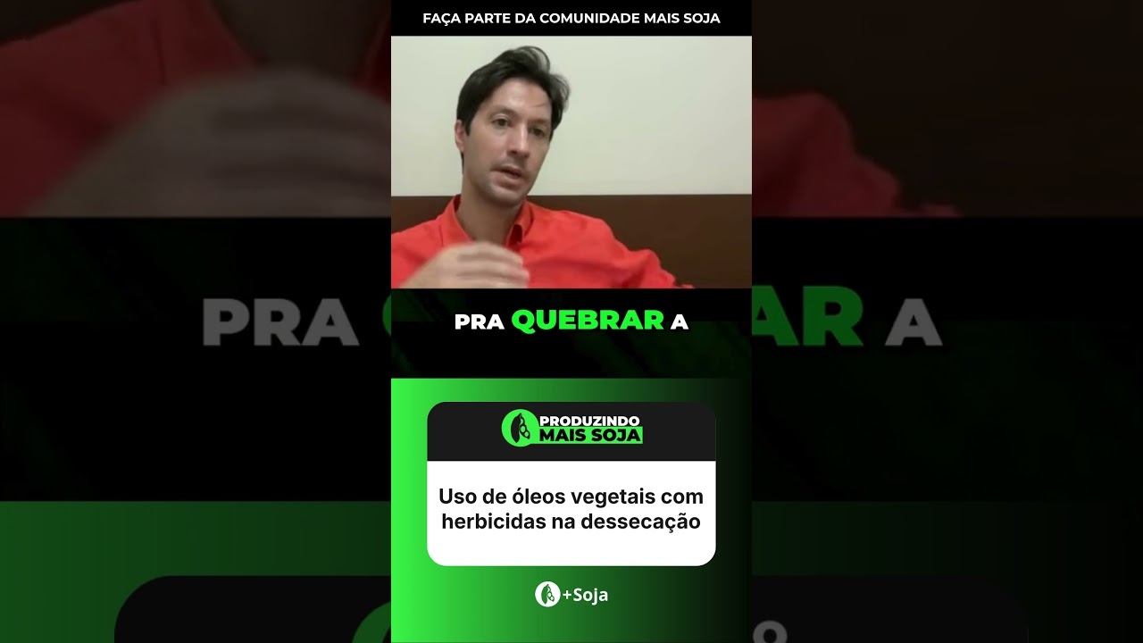 Escolha errada de óleo pode arruinar sua lavoura #soja #perigo #agro
