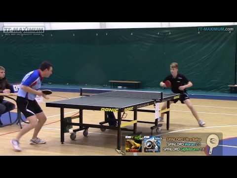 Short pips BH attack technique / Техника + тактика атаки слева короткими шипами SPINLORD Gipfelsturm