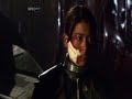 battlestar galactica boomer sharon valeri (grace park) meets her cylon clones on a mothership. from episode 1x13 kobol's last gleaming.