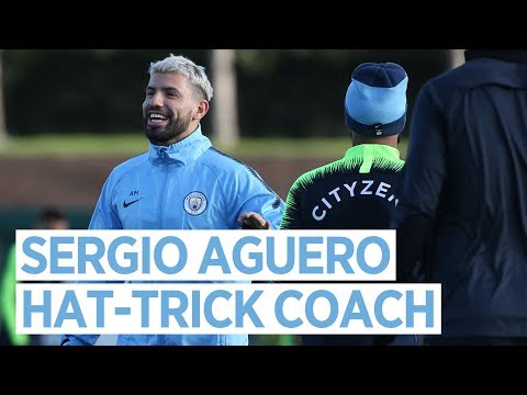 Video: AGUERO THE HAT-TRICK COACH | Post Arsenal Training