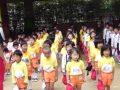 幼稚園の朝礼で君が代、教育勅語、（私立塚本幼稚園：大阪市）