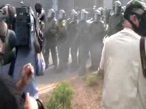 Police Tear Gas Non-Violent ...