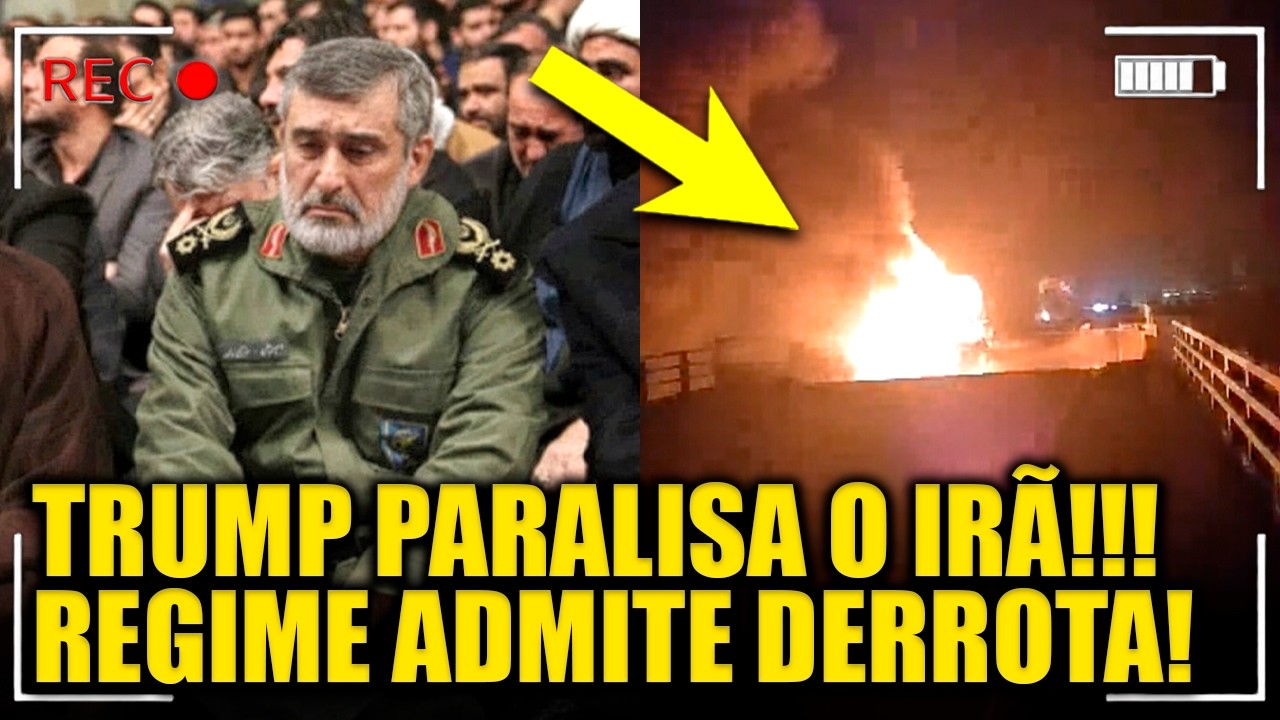 Irã ACEITA FRACASSO após Trump destruir PONTES E AEROPORTOS!!!