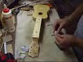 Gluing on the fret board and bridge Gluing on the fret board and bridge