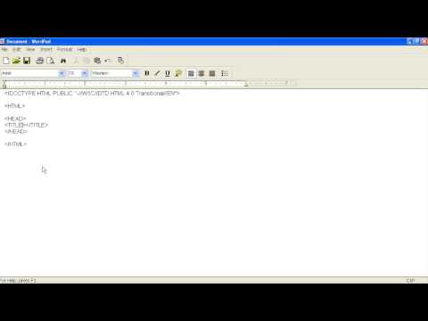 Tutorial 1 - HTML 4.0: Basics of HTML 4.0