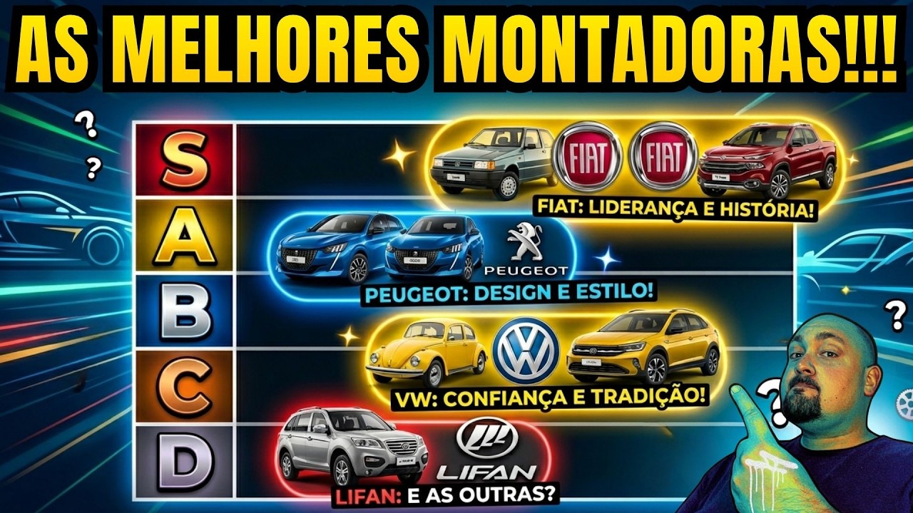 AS MELHORES E PIORES MONTADORAS DE CARROS!!!