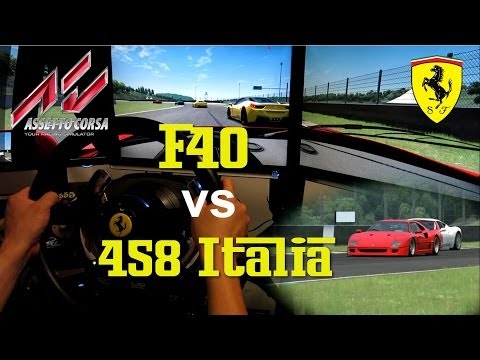 Assetto Corsa – Ferrari F40 S3 vs 458 Italia – Mugello