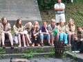 Scoutinggroep Willem de Zwijger Utrecht Zomerkamp PVVK 2010; leiding geeft instructies voor vertrek (3 juli 2010)