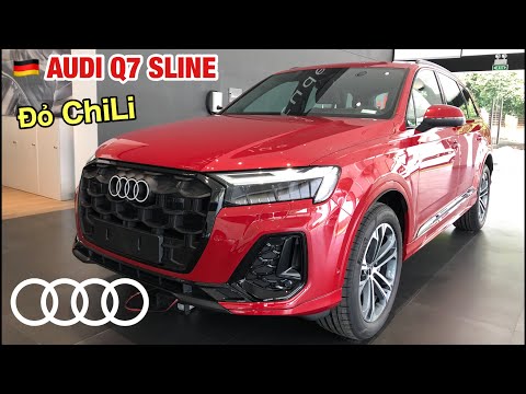 REVIEW AUDI Q7 SLINE 45 TFSI 2024 - Đỏ Chili/ nội thất Đen || 3.850 Tr - 0902105599