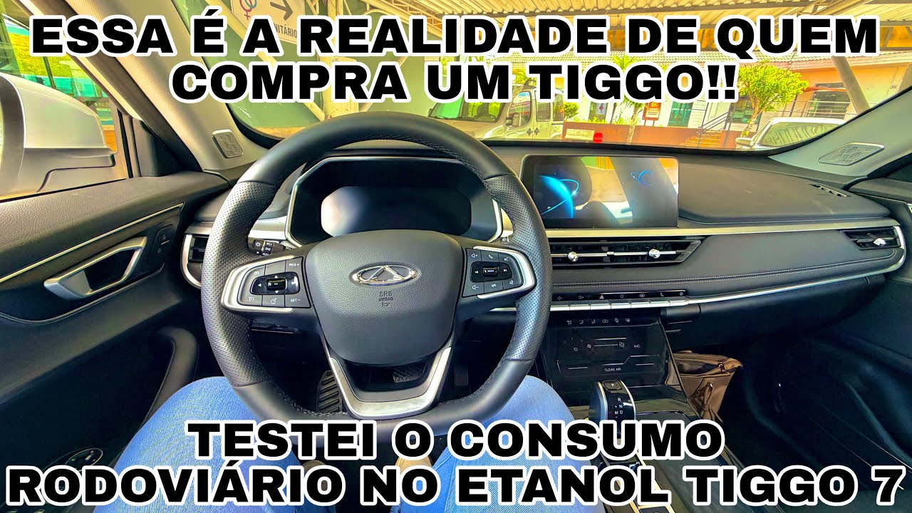 TESTEI O CONSUMO RODOVIÁRIO DO CAOACHERY TIGGO 7 SPORT NO ETANOL!!