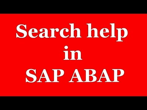 how to provide f4 help in abap