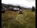 Nanny mowing the lawns
