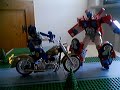 optimus prime in lego city
