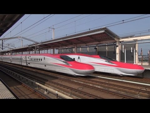 e6 - 本年3月に営業運行を開始し、利用客やレイルファンの注目を集めている秋田新幹線『スーパーこまち』のE6系新幹線電車ですが、徐々に増備が進み、一部の『こまち』や『やまびこ』...