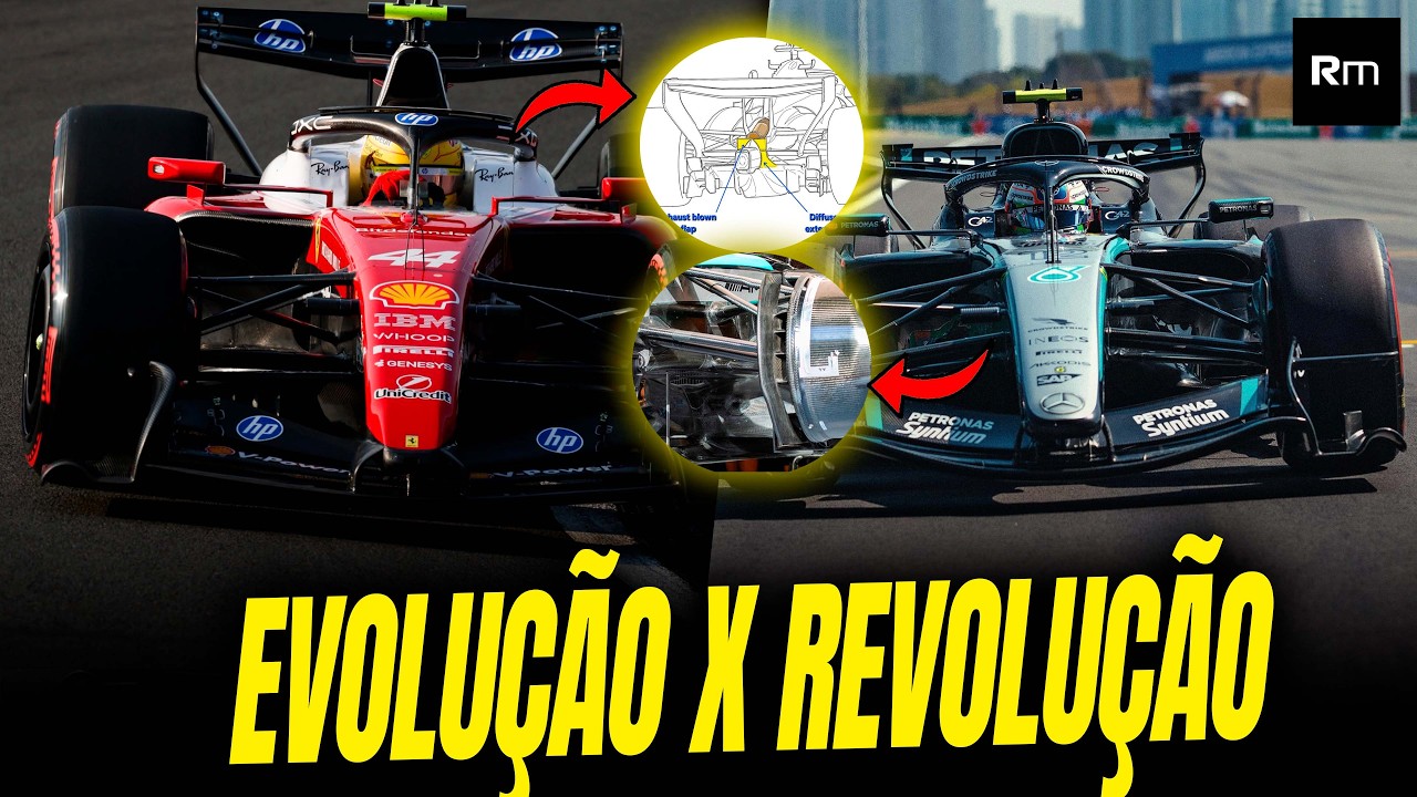 FERRARI REVOLUCIONA E MERCEDES APRIMORA CONCEITO. AMBAS DÃO AULA COM FILOSOFIAS OPOSTAS #f1