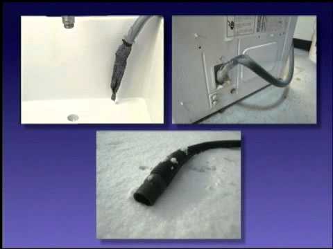 how to drain the water from a washing machine