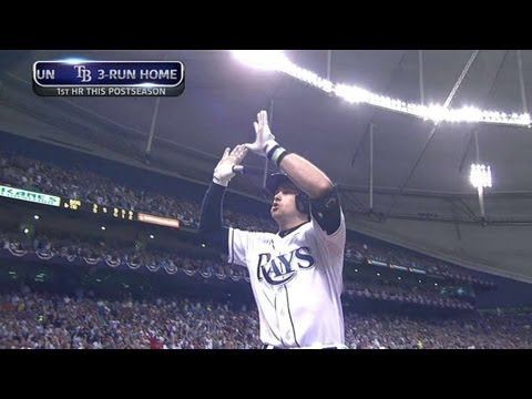 Video: Longoria drills game-tying three-run shot
