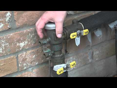how to drain irrigation system