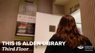 This is Alden Library: The Third Floor