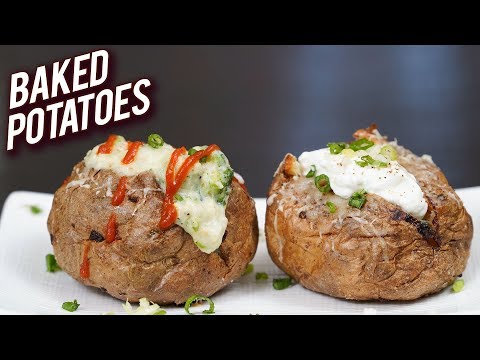 Classic Baked Potatoes – Loaded Baked Cheese Potatoes – How to Make the Perfect Baked Potato – Ruchi