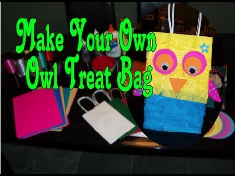 how to make owl treat bags