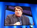 bernard tapie exprime son mental d'entrepreneur lors d'une conf�rence sp�cifique au salon de l'entrepreneur � paris le 04/02/2010.
