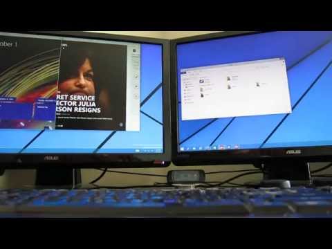 how to use aero snap with dual monitors