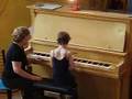 Meitar playes the piano
